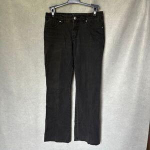 Vintage Versace Faded Black Bedazzled Pockets Low Rise Jeans Size 27 Designer